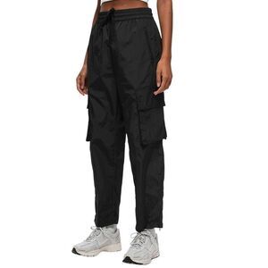 Baum und Pferdgarten Cargo Pants Women's Size 36 Black Elastic Waist Ankle Zip
